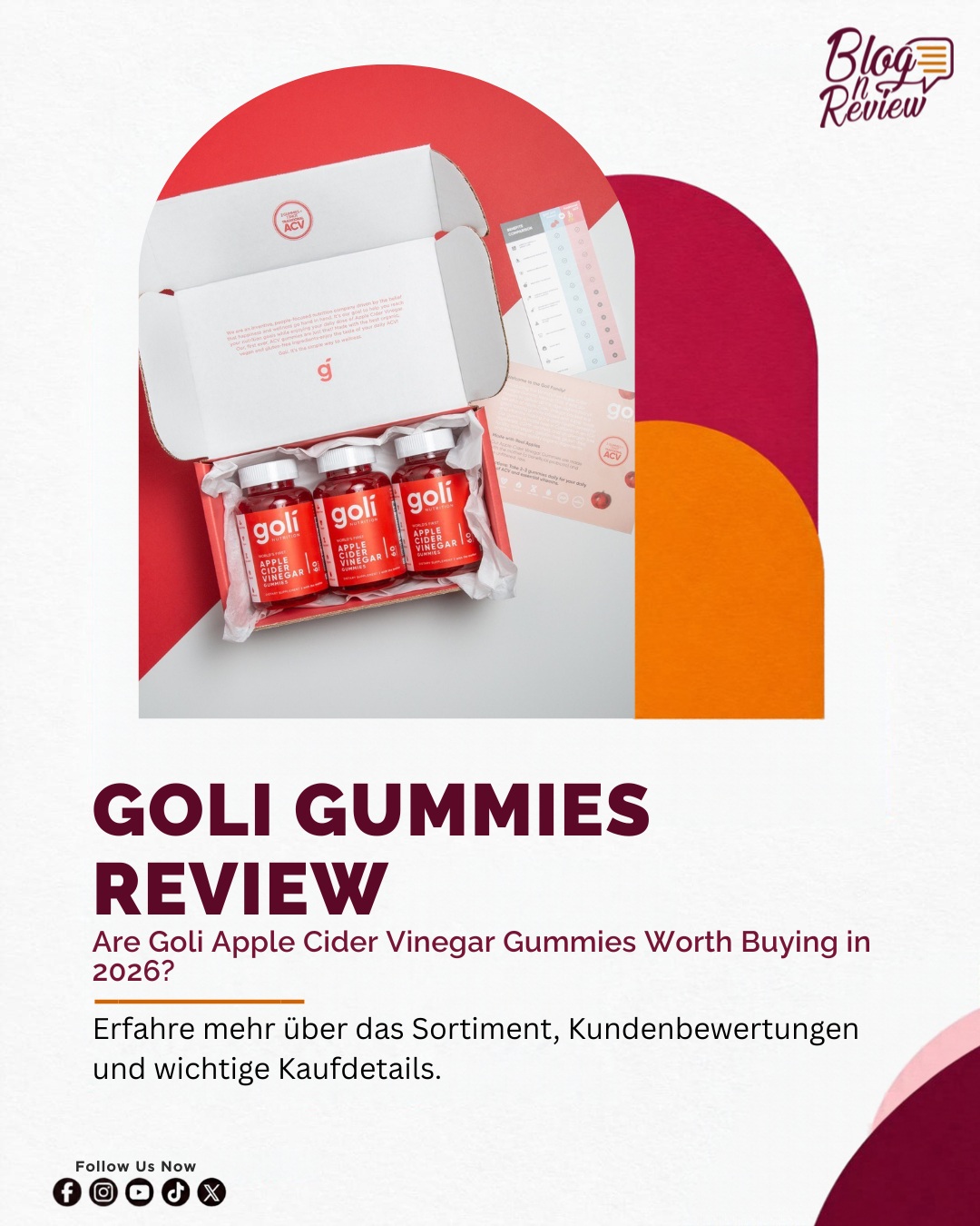 Curious about Goli Gummies and their popular apple cider vinegar formula?

Goli offers gummy supplements that provide an alternative to traditional apple cider vinegar products. With their convenient format and fruity flavors, they’ve attracted attention from people exploring different supplement options. 

🌿 Want to learn more before making a decision? 
Read our full Goli Gummies review on BlogNReview

#goligummies #applecidervinegar #golinutrition #gummysupplements #wellnessproducts #supplementreview #blognreview