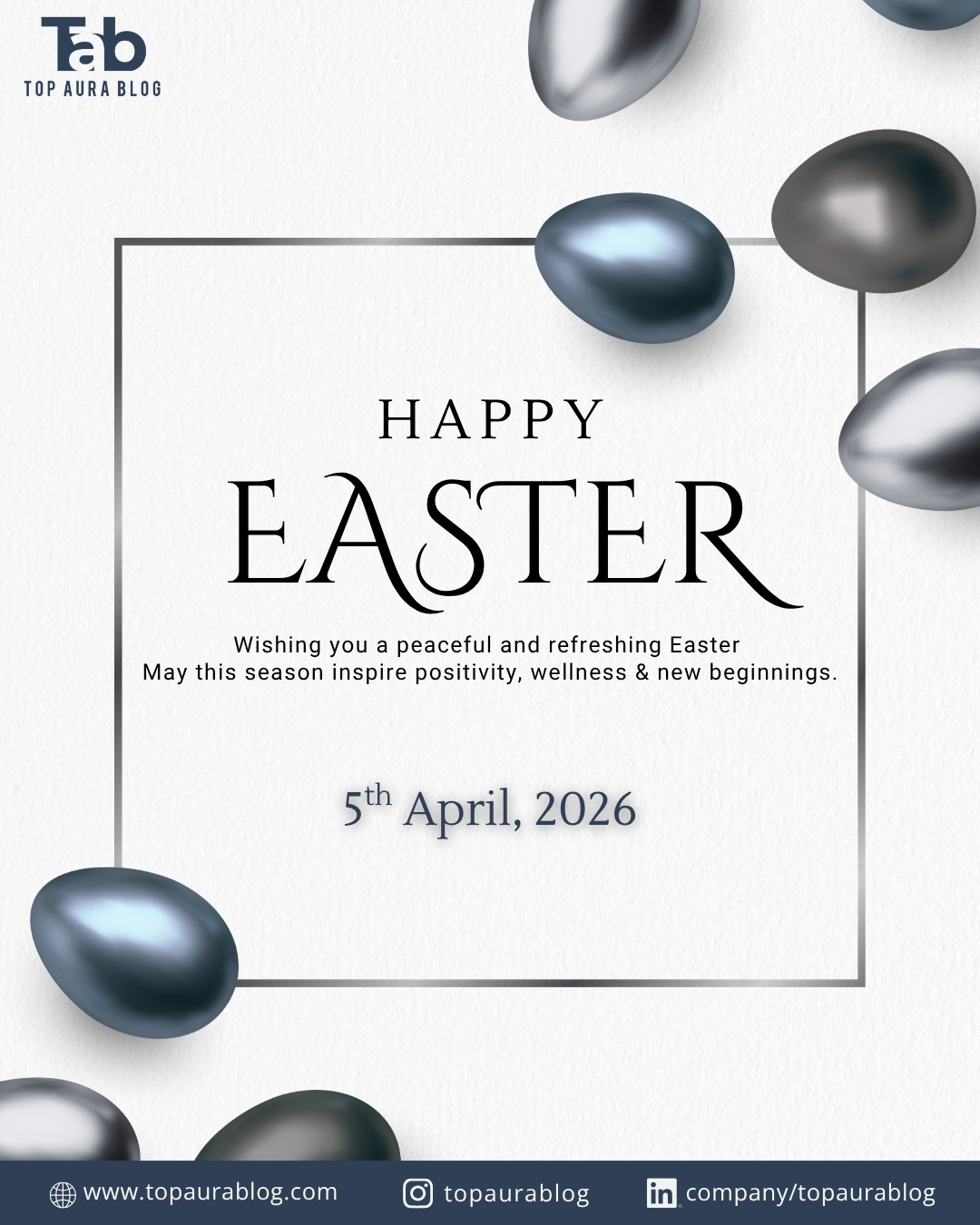 Wishing you a peaceful and refreshing Easter May this season inspire positivity and new beginnings.
.
.
.
for more visit us at:
www/.topaurablog.com

#happyeaster #wellness #SpringVibes #freshstart #positiveliving