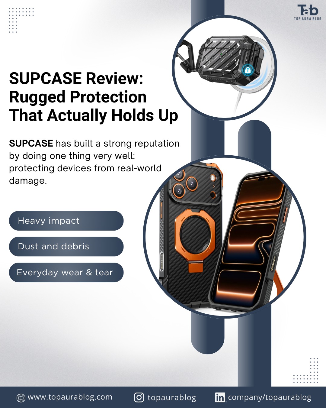 Tough gear for your tech 
Our SUPCASE review dives into rugged cases that really protect your devices durable, functional and built to last.
.
.
.
for more visit us at:
www.topaurablog.com

#supcase #topaurablog #ruggedprotection #techgear #phonecases #durabletech #everydayprotection #gadgetlife
